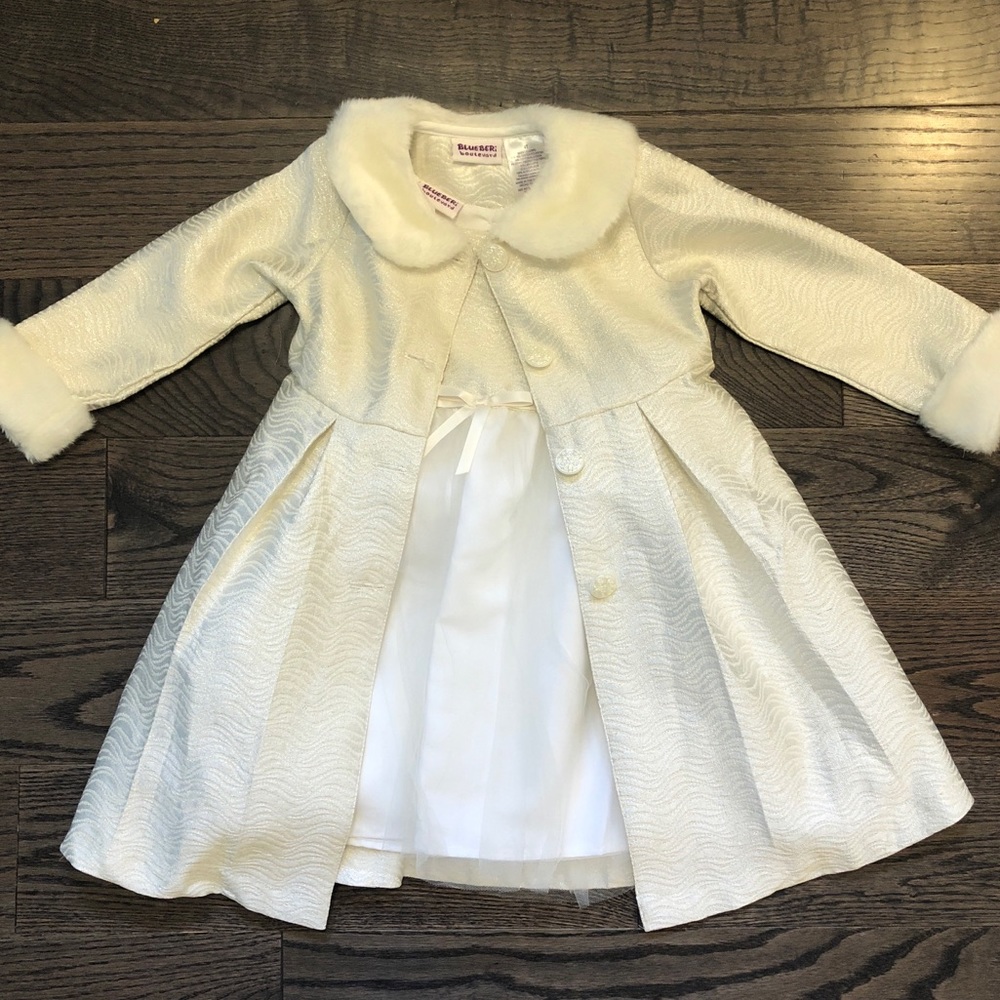 Blueberi boulevard 2PC dress and jacket set